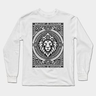 Majestic Zodiac Leo meets the Lion of Judah: A Fusion of Astrology and Reggae Long Sleeve T-Shirt